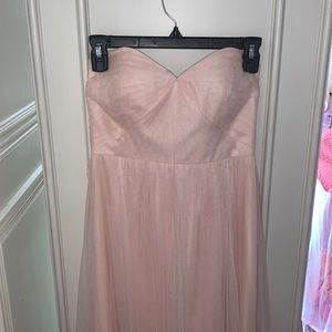 Blush Jenny Yoo bridesmaid gown size 2